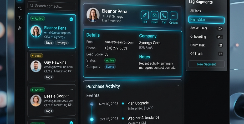 Xobo dashboard overview mockup