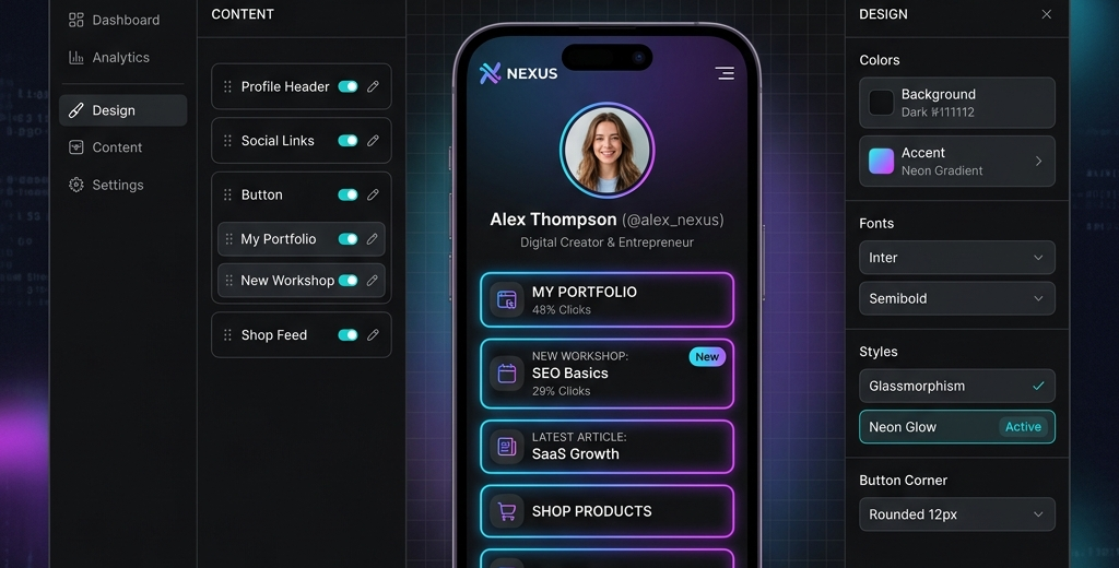 Linktree Editor Customization